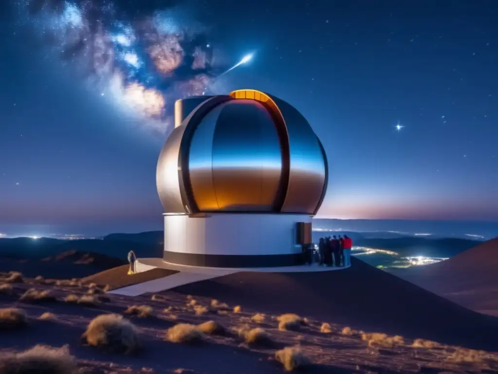 Aficionados descubriendo asteroides con telescopio avanzado