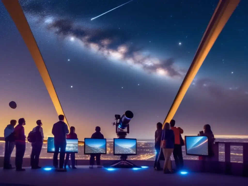 Aficionados buscando asteroides con telescopio de última generación