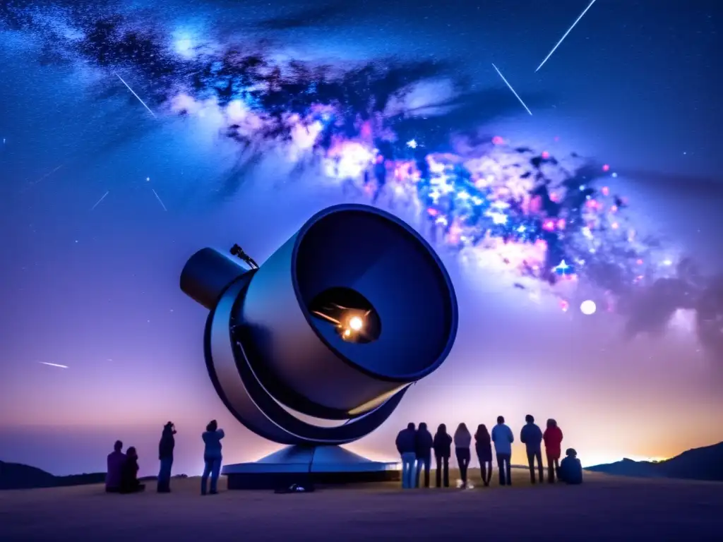 Astrónomos aficionados observando el cielo estrellado Aficionados astronómicos hacen descubrimientos de asteroides