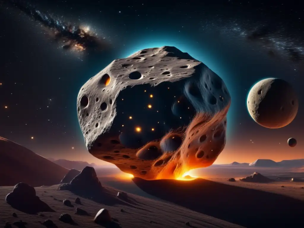 Asteroide Chariklo con anillos misteriosos Descubrimiento anillos asteroide Chariklo: imagen 8k revela su belleza celeste y misterios cósmicos
