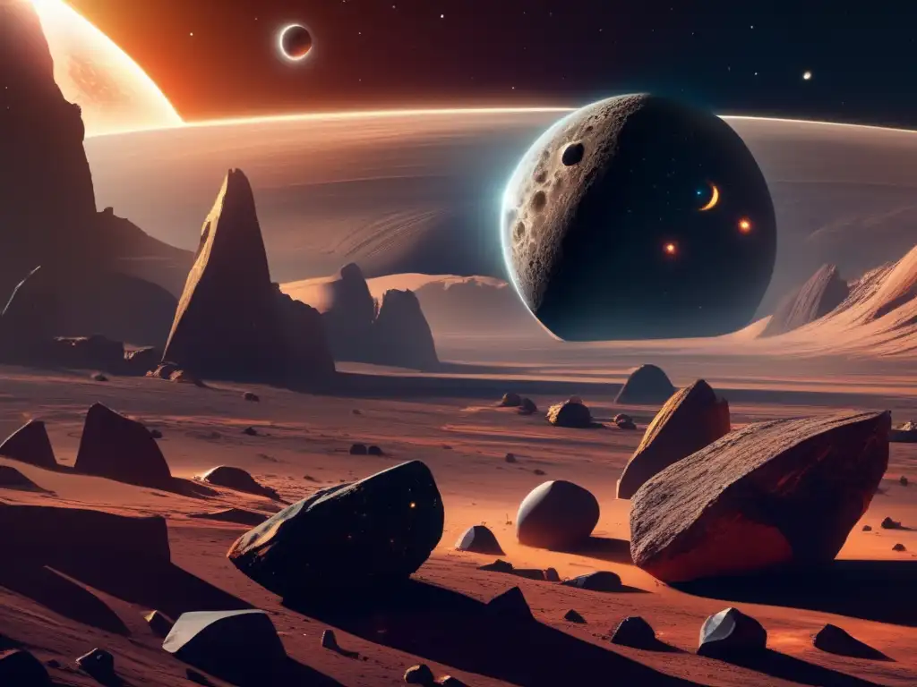 Contraste cósmico: asteroide y cometa Distintas apariencias y composiciones: asteroides y cometas en el cosmos