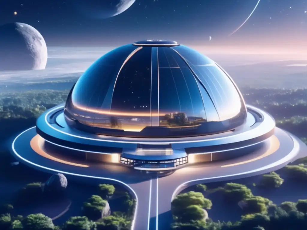 Aprovechamiento sostenible de asteroides en una estación espacial futurista construida alrededor de un asteroide masivo