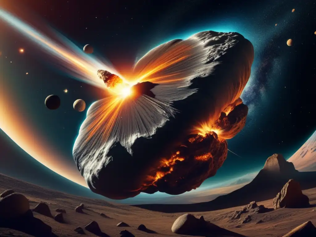 Impacto de asteroide en la Tierra Arte asteroidal: Impacto de asteroides en la tierra