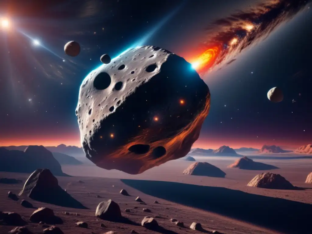 Asombroso asteroide híbrido en el cosmos Ast