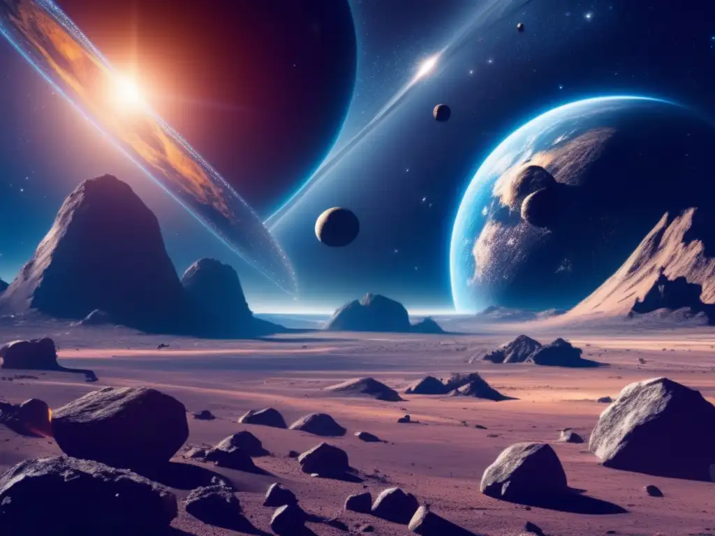 Minería de asteroides: belleza y peligro en el cosmos Asteroide impacto tierra: futuro minero espacial