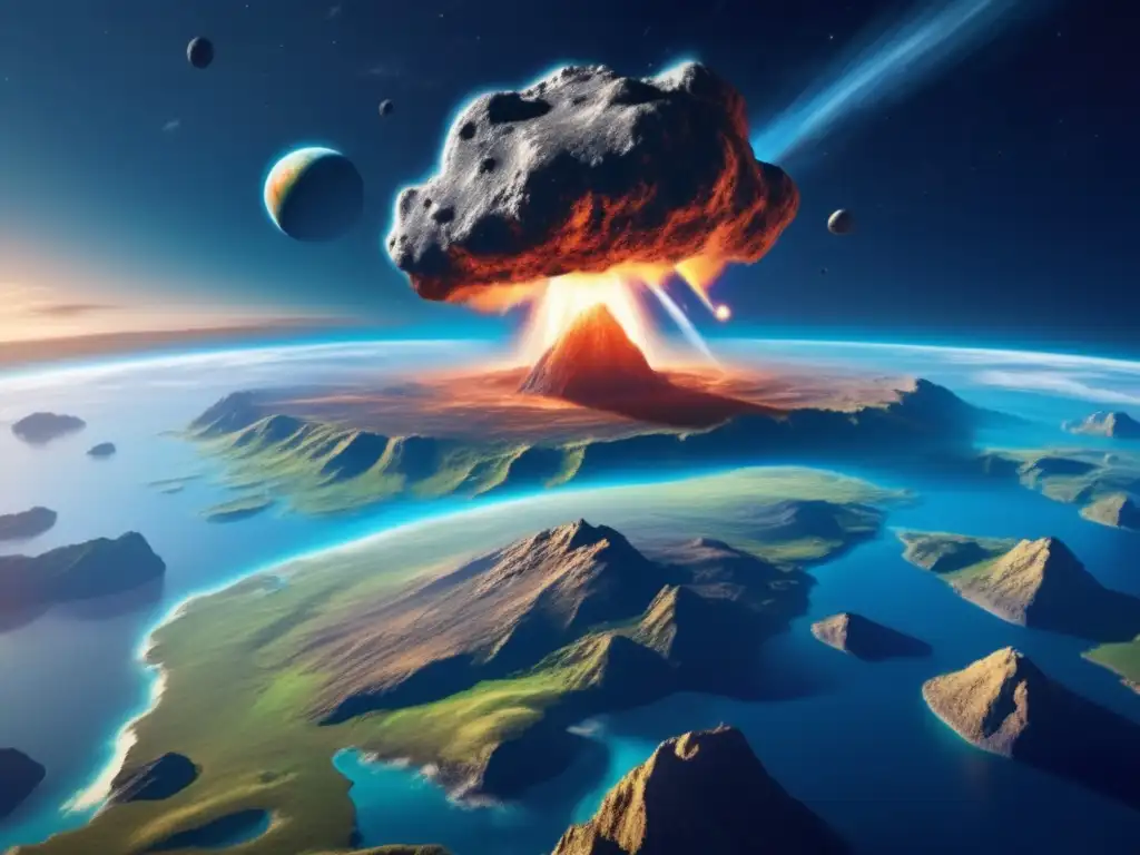 Asteroida amenazante hacia la Tierra, misión de rescate Asteroide masivo se dirige a la Tierra