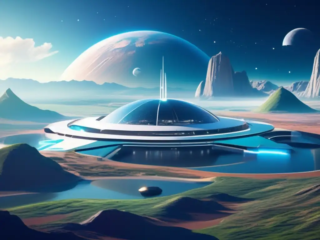 Futuro puerto espacial en asteroide terraformado Terraformación asteroide: nuevas industrias en el espacio