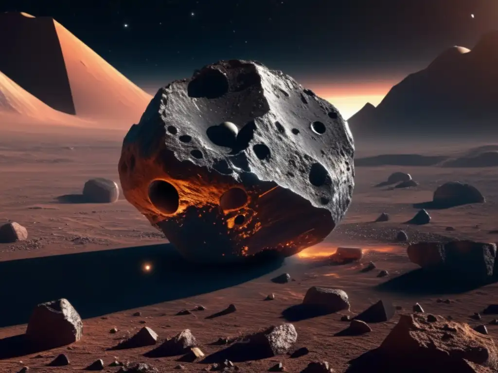 Asteroide metálico en el espacio Asteroide Tipo T: Solución Escasez Metales en la Tierra