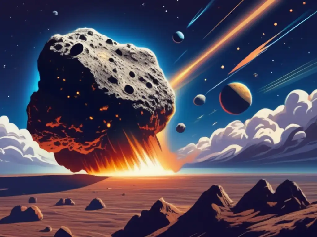 Asteroide dirigiéndose a la Tierra Asteroide en trayectoria hacia la Tierra: peligro inminente
