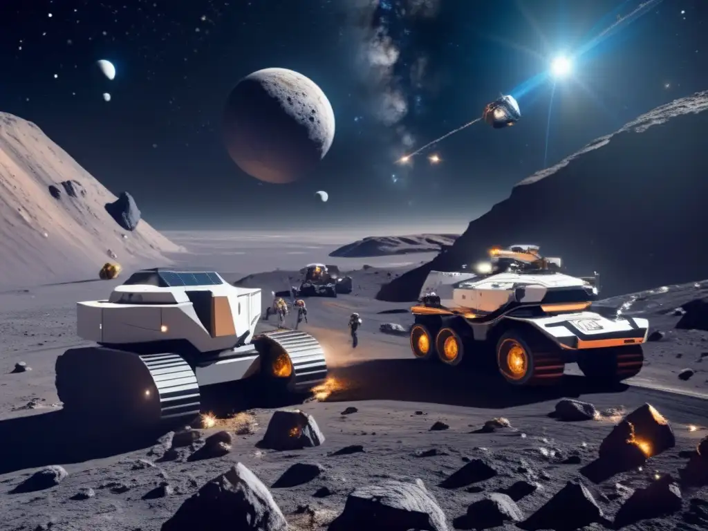 Futuro equipo minero espacial Cooperación internacional en minería de asteroides