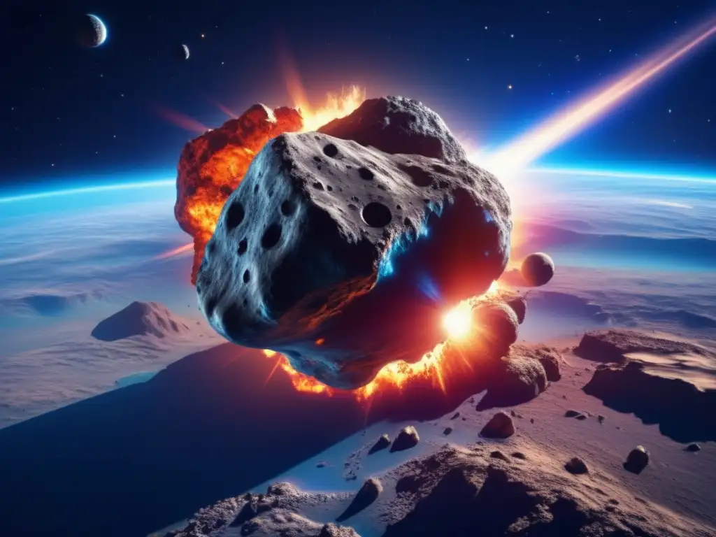 Asteroide impactando la Tierra Asteroides amenazantes: simulaciones, preparación