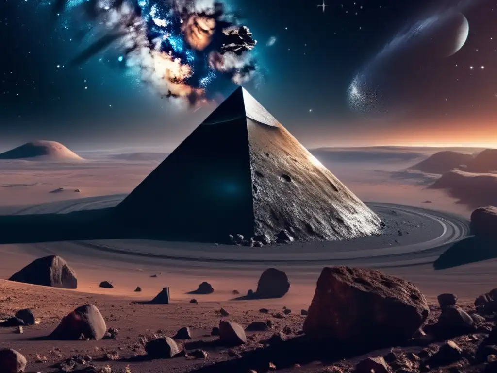 Asombroso asteroide basáltico en el espacio Exploración asteroides basálticos: futuro conquista espacial