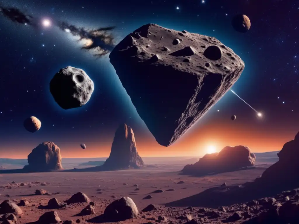 Colisión cósmica: Dos asteroides en trayectoria de colisión Asteroides binarios: colisiones cósmicas captadas en imagen