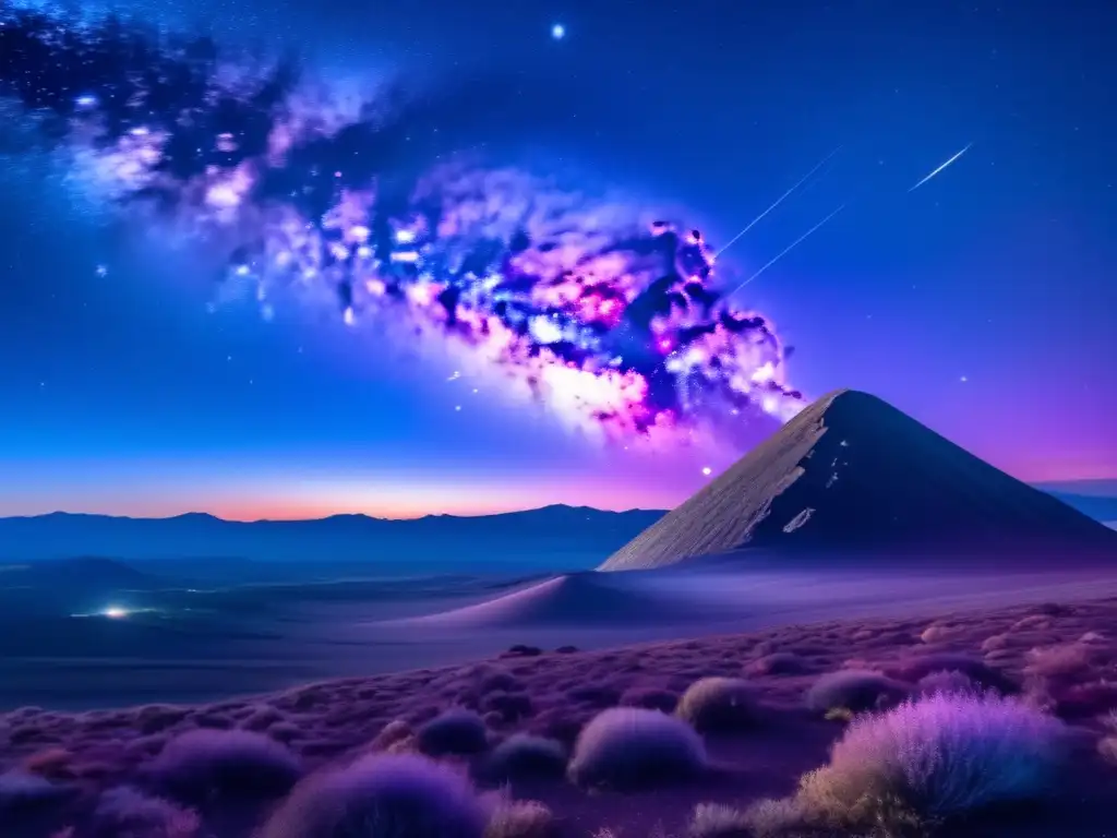 Identificación de asteroides en el cielo: impresionante imagen nocturna de 8k que captura la grandiosidad del firmamento estrellado