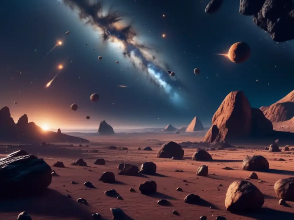 Asteroides en el espacio Asteroides: desintegración o colisión en el vasto espacio estelar