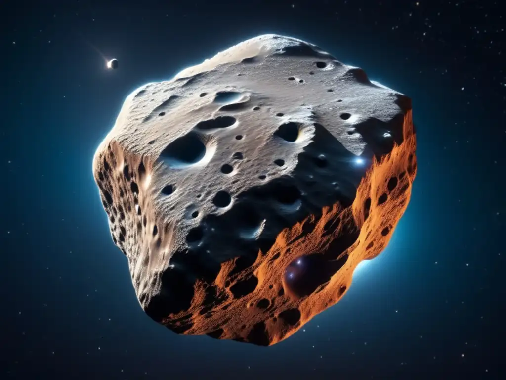 Impresionante asteroide de hielo en el espacio Asteroides helados: enigmas y impacto