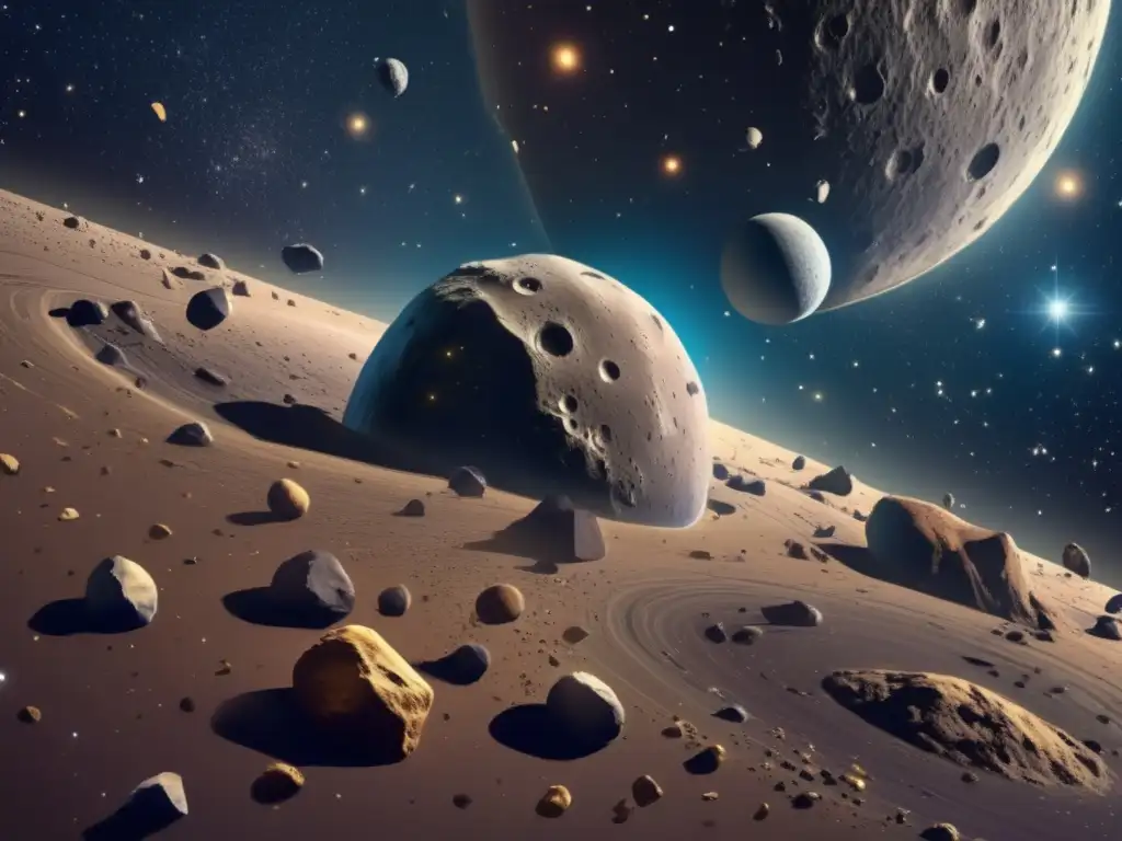 Asteroides flotando en el espacio Explorando asteroides: historia, impacto, recursos y universo