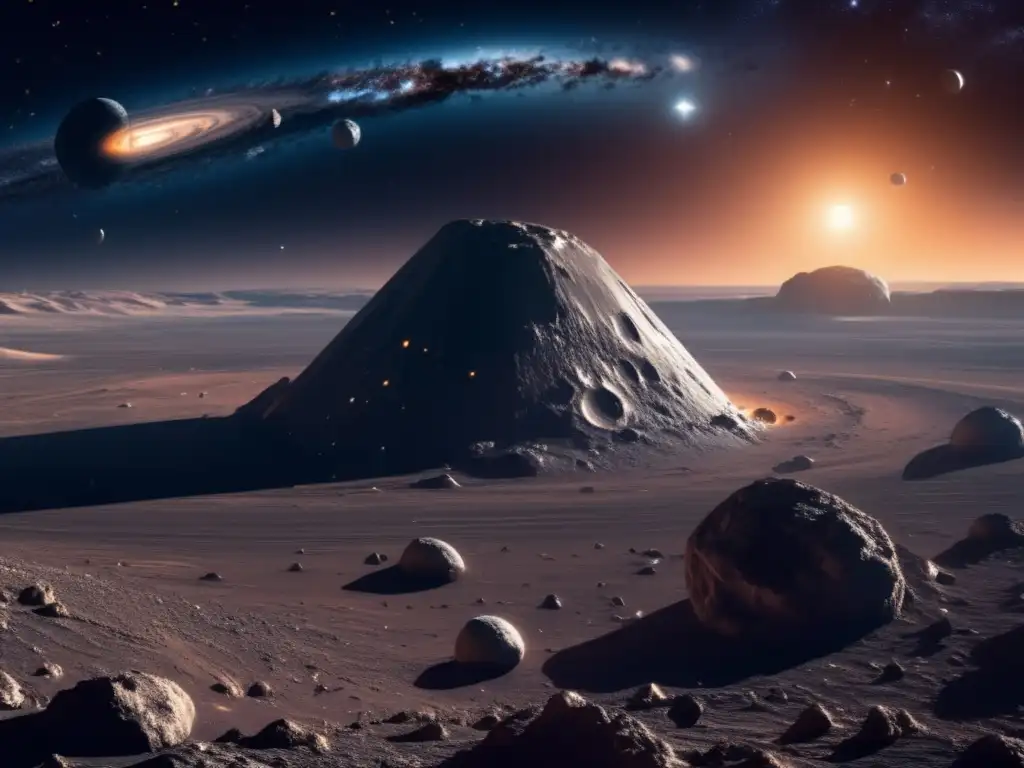 Explotación ética de asteroides: Oportunidades y beneficios Explotación ética de asteroides: imagen impresionante muestra el potencial económico y oportunidades de la minería espacial