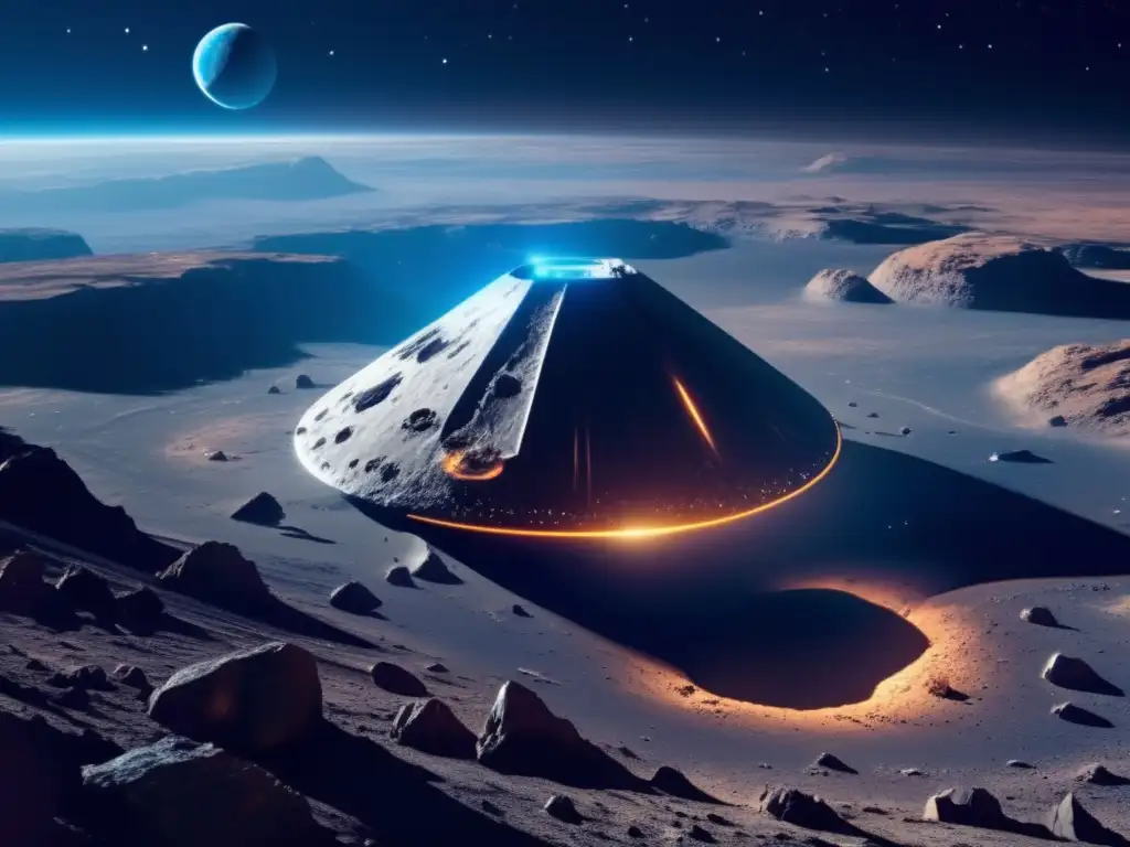 Futuro nave espacial sobre asteroide Terraformación de asteroides: líderes de la carrera espacial