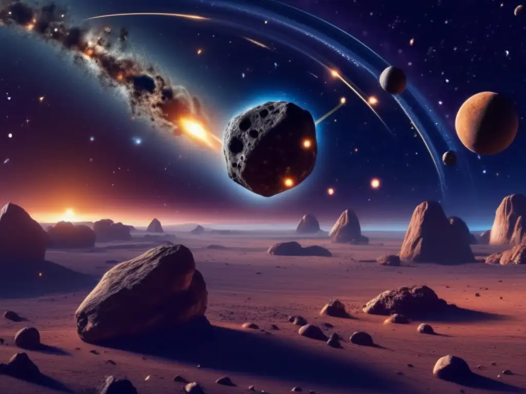 El fascinante ballet de asteroides y planetas Asteroides cruzando órbitas de planetas en un ballet celeste