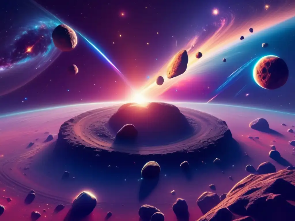 Formación de asteroides en el espacio Formación de asteroides revela origen del universo