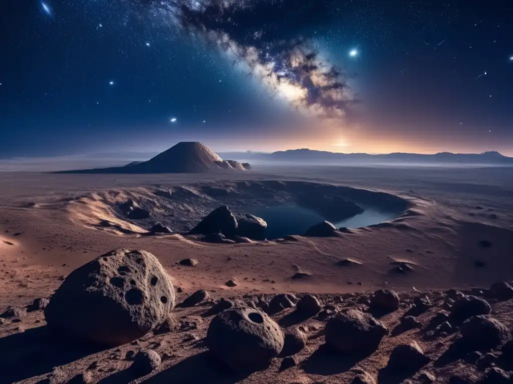 Amenaza asteroides recién descubiertos en el cielo estrellado-