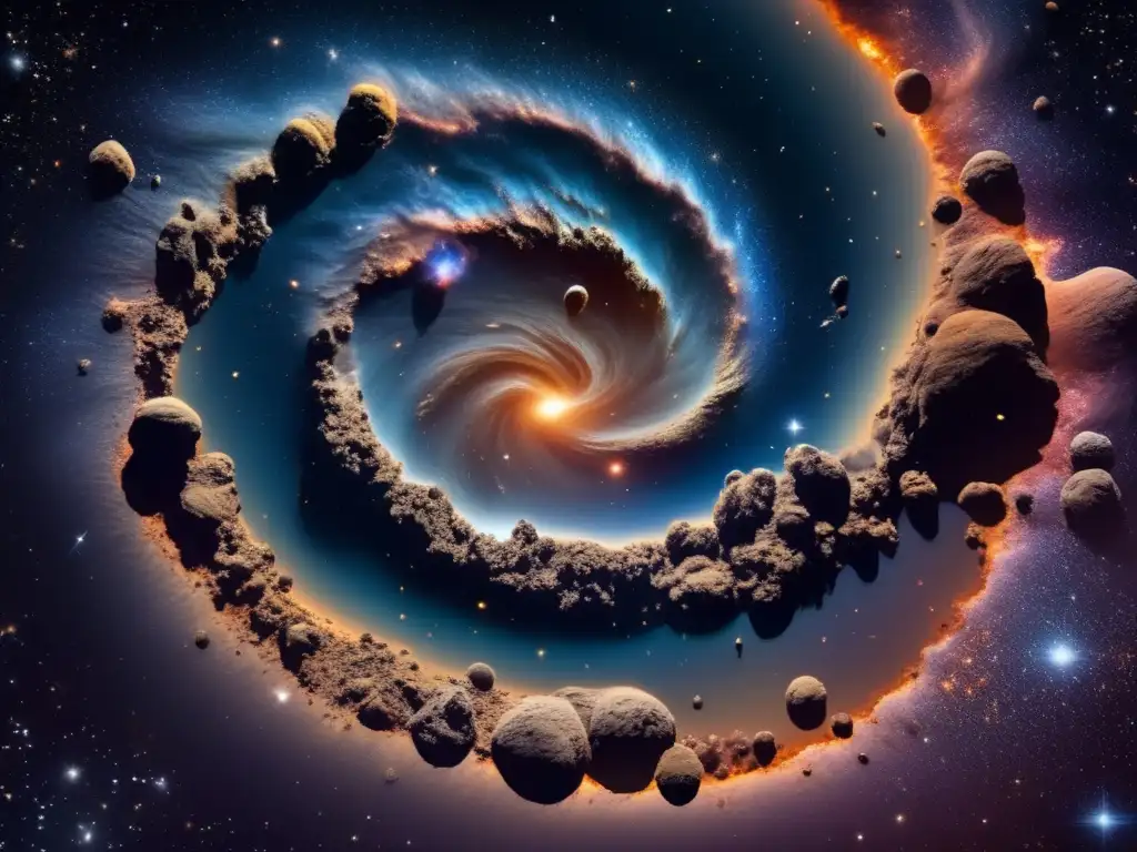 Formación de asteroides en nebulosa Formación de asteroides en relación con órbitas de cometas
