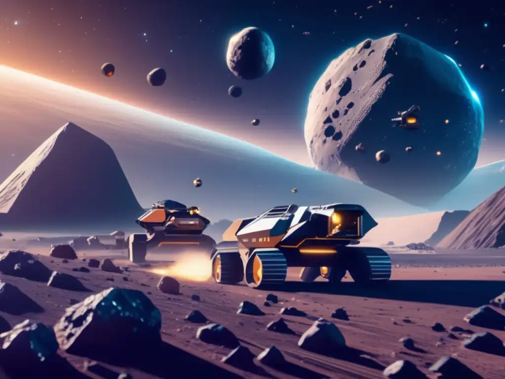 Automatización en explotación asteroides: robots avanzados extraen recursos valiosos en el espacio