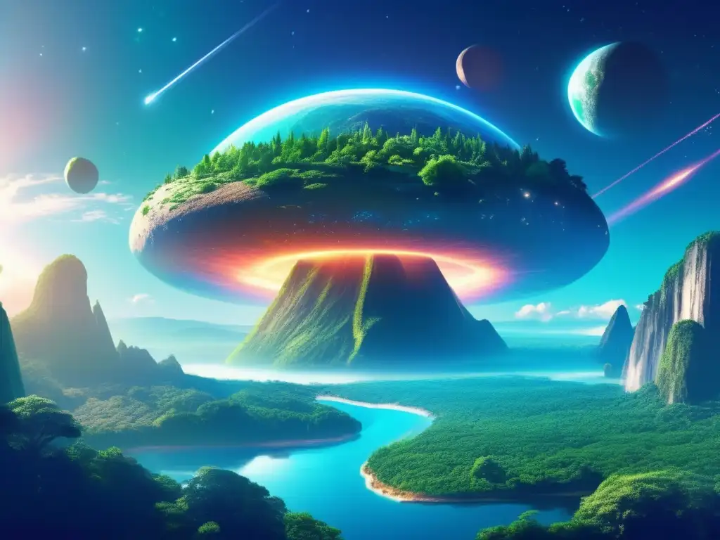 Asteroida terraformada: Ciudad futurista en el espacio Terraformación de asteroides: viabilidad y posibilidades