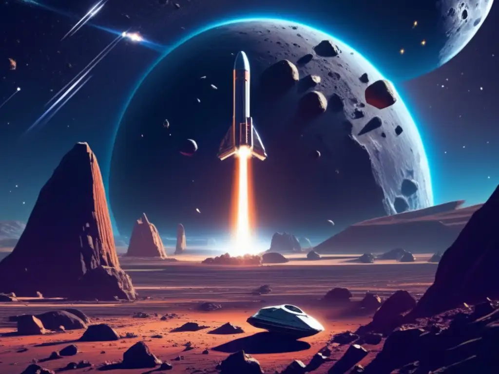 Astronautas explorando campo de asteroides Guía supervivencia asteroides: videojuegos de acción