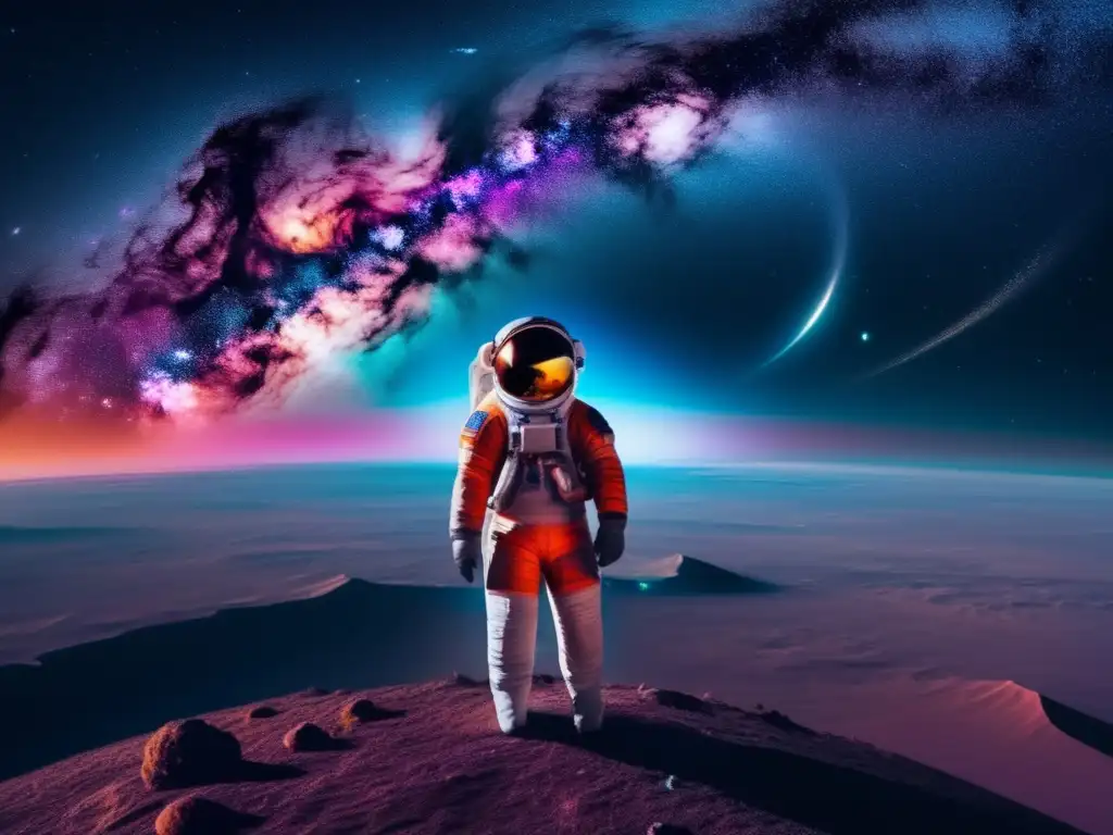 Astronauta flota en el espacio