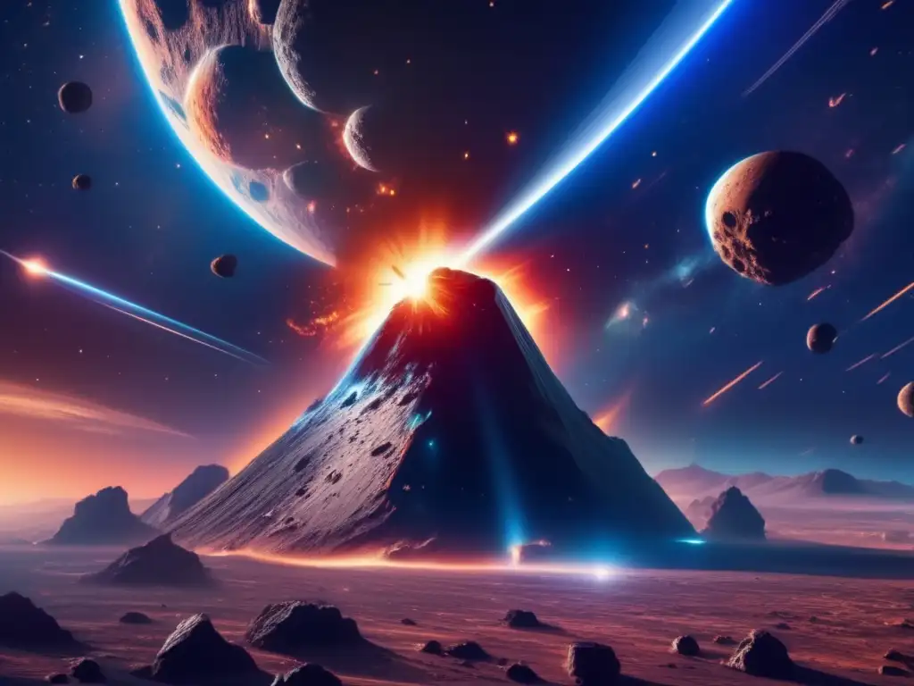 Asteroide amenazante, astronautas heroicos Astronautas desvían asteroide amenazante en el espacio
