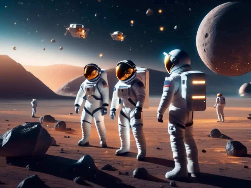 Astronautas minando asteroides en el espacio Astronautas en minería de asteroides: derechos legales