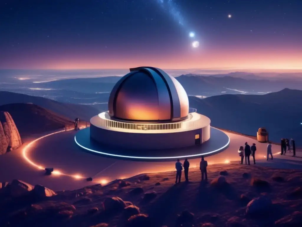 Astrónomos en observatorio avanzado Astrónomos vigilan asteroides peligrosos en observatorio de alta tecnología