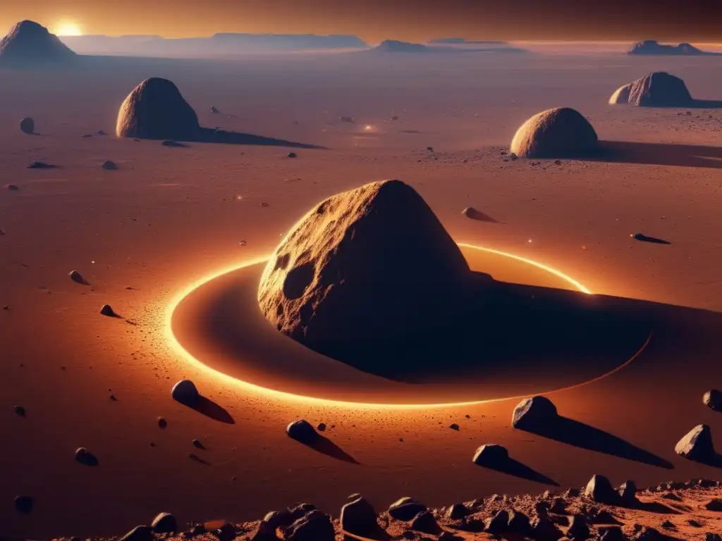 Ultra detalle de sistema binario de asteroides Aterrizaje en asteroide binario: desafío y peligros