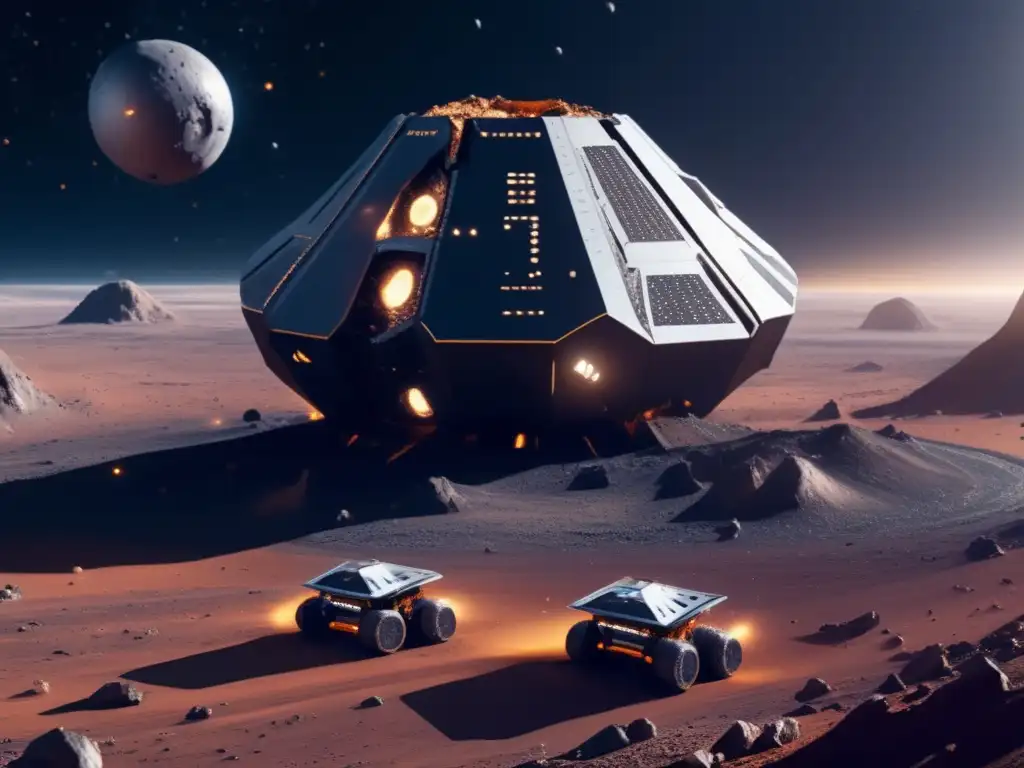 Minería espacial futurista Beneficios de la explotación de asteroides en un futuro espacial