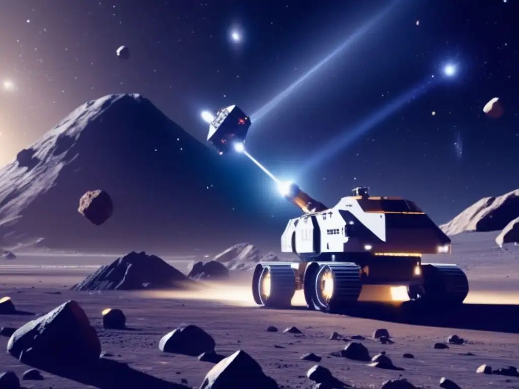 Futuro minero espacial en asteroide Beneficios económicos de la minería de asteroides en el espacio