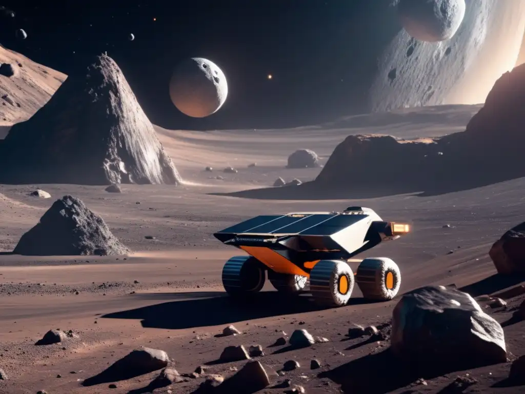 Beneficios de la minería espacial: Operación futurista de extracción de recursos en el espacio
