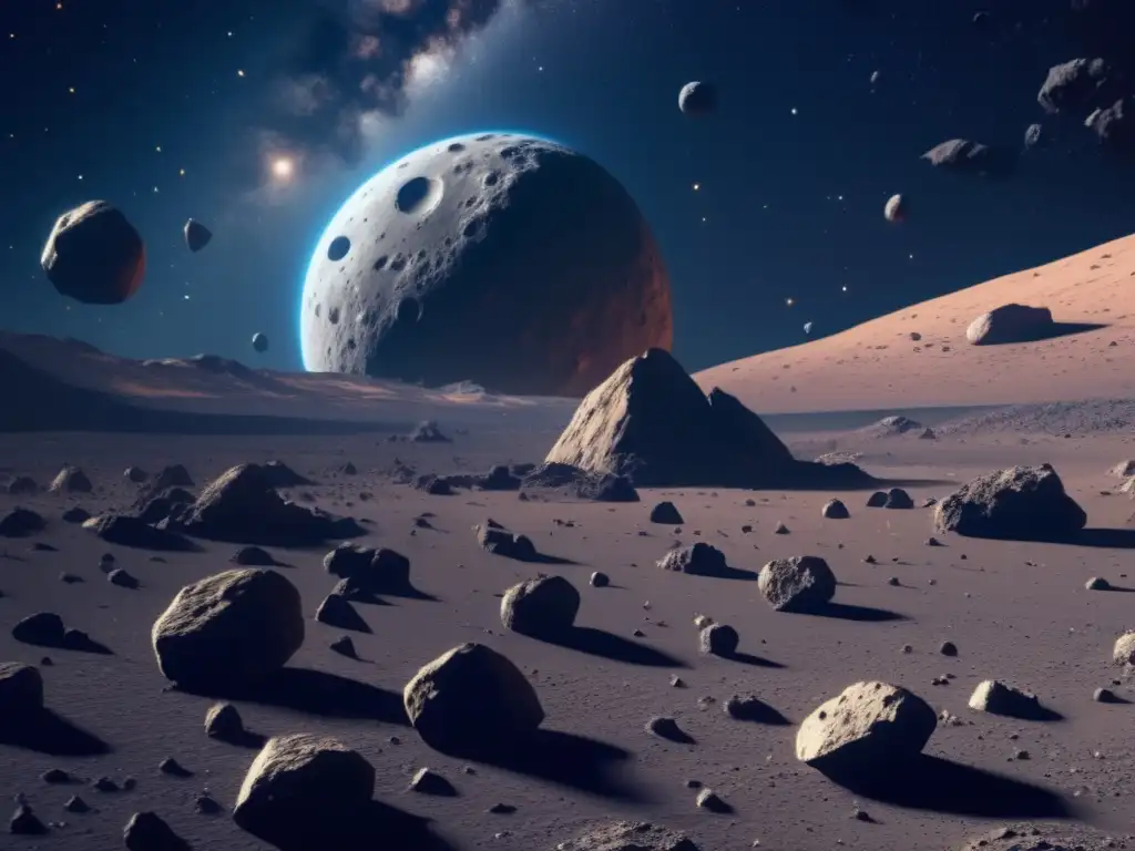 Asteroid field: exploración y explotación de recursos Búsqueda de agua en asteroides tipo C en el espacio