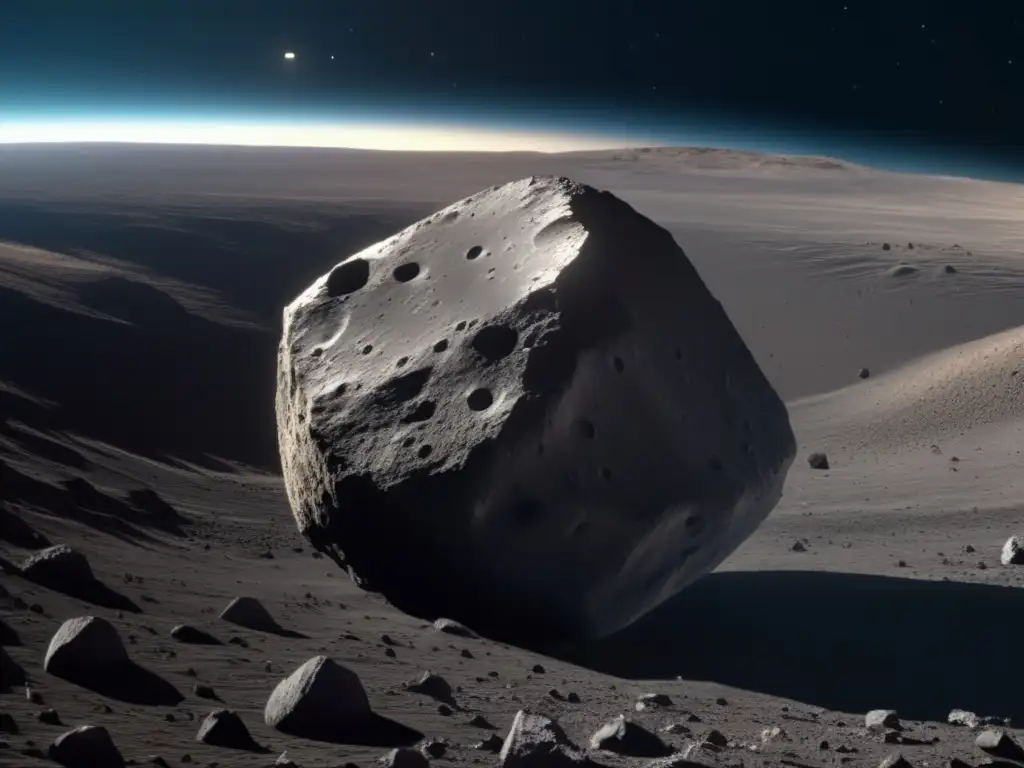 Intrincada superficie del asteroide Bennu capturada por OSIRISREx Búsqueda respuestas en asteroides: Detallada imagen 8k del asteroide Bennu capturada por la nave OSIRISREx