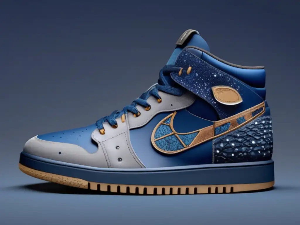 Zapatos de diseño inspirados en asteroides Calzado de diseñador inspirado en asteroides con detalles intrincados y materiales lujosos