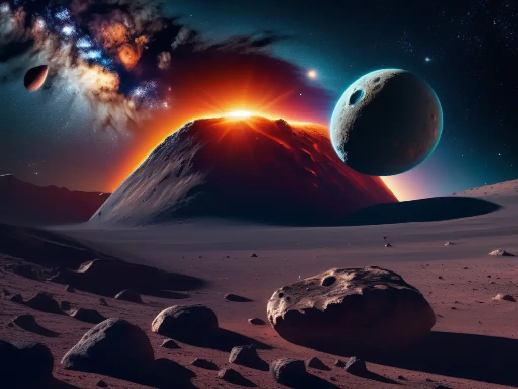 Cambio percepción asteroides 'Armageddon' en imagen 8k detallada del cosmos