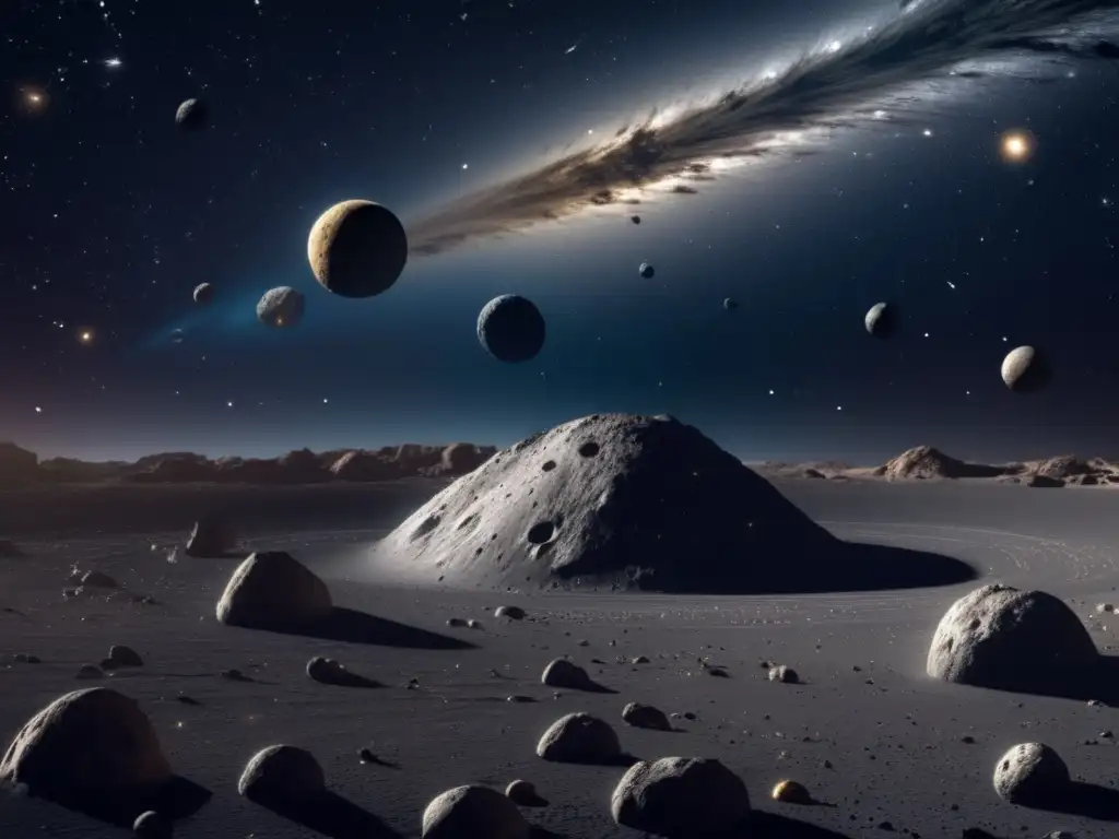 Exploración y características de Ceres y Vesta en el cinturón de asteroides