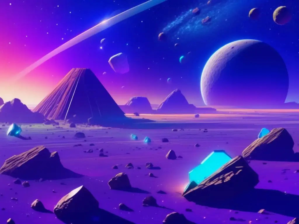 Asteroid mining in space Carrera espacial en busca de recursos troyanos: avanzada tecnología minera en vasto espacio