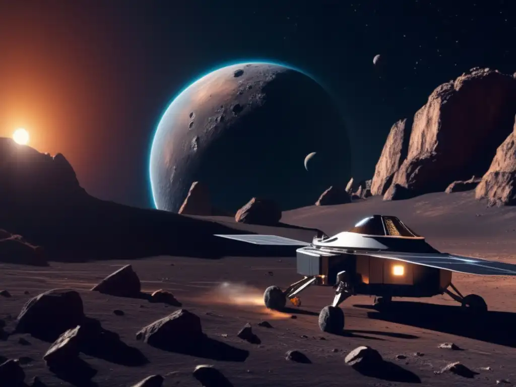 Caza de muestras de asteroides: Espacio