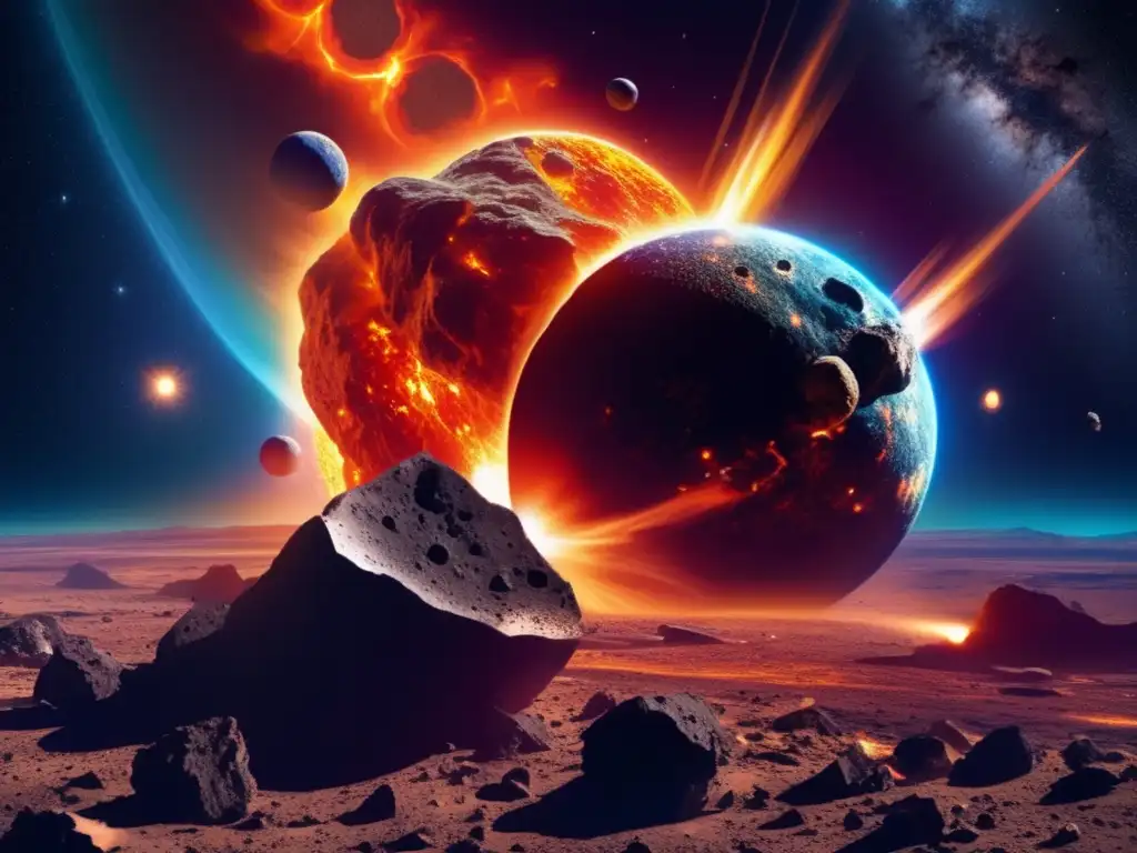 Colisión de cuerpos celestes: asteroides y meteoritos Colisión celestial: asteroide y meteorito, diferencia y fuerzas que moldean nuestro entendimiento