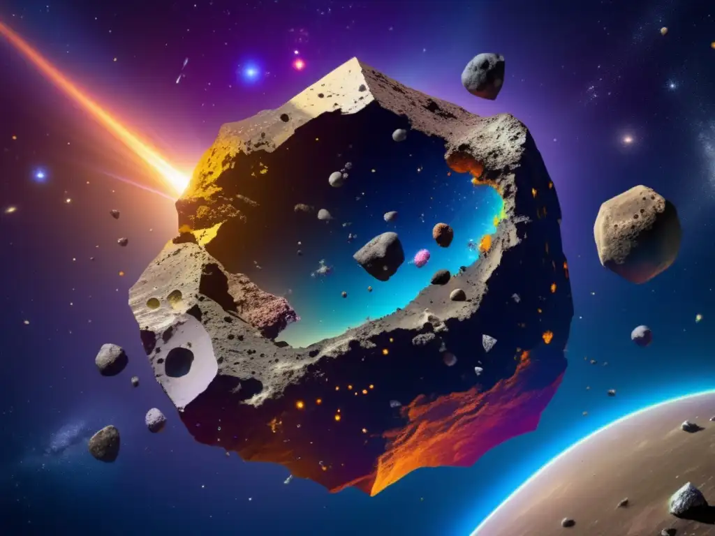 Composición química de asteroide en fragmentos Composición y ciclo de vida de asteroides