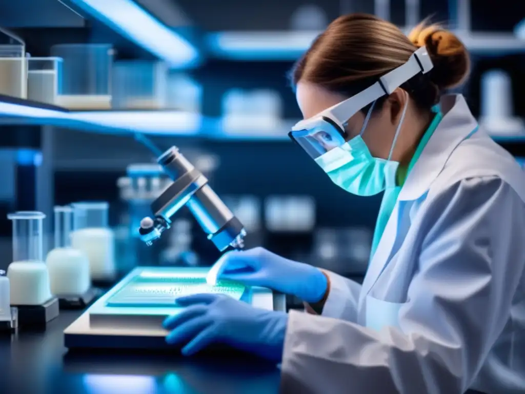 Científico extrayendo biomoléculas Científico extrae biomoléculas de asteroides para medicina