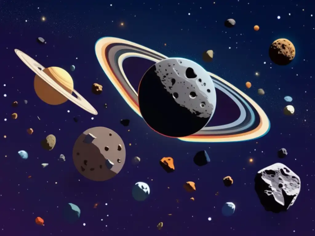 Cinturón de asteroides en acción Cinturón de asteroides: composición y estructura en el espacio