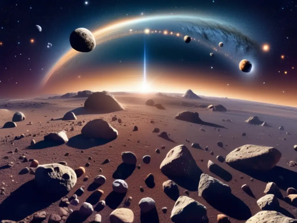 Espectacular imagen del cinturón de asteroides Cinturón de asteroides: composición y estructura